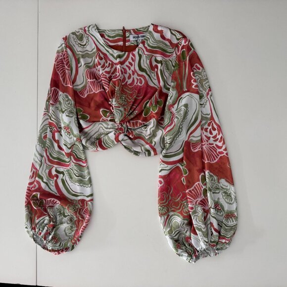 Andrea Iyamah Behati Cropped-Behati Top NWT, Size M - Picture 12 of 17